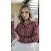 062363 Blusa Ramany Manga Longa Estampada
